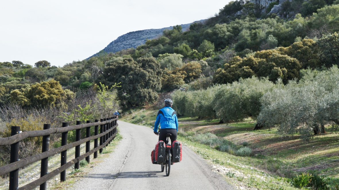 Voie verte de la Subbética Andalousie à vélo