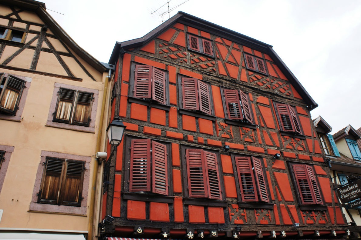 Maison colorée de Ribeauvillé route des vins d'Alsace